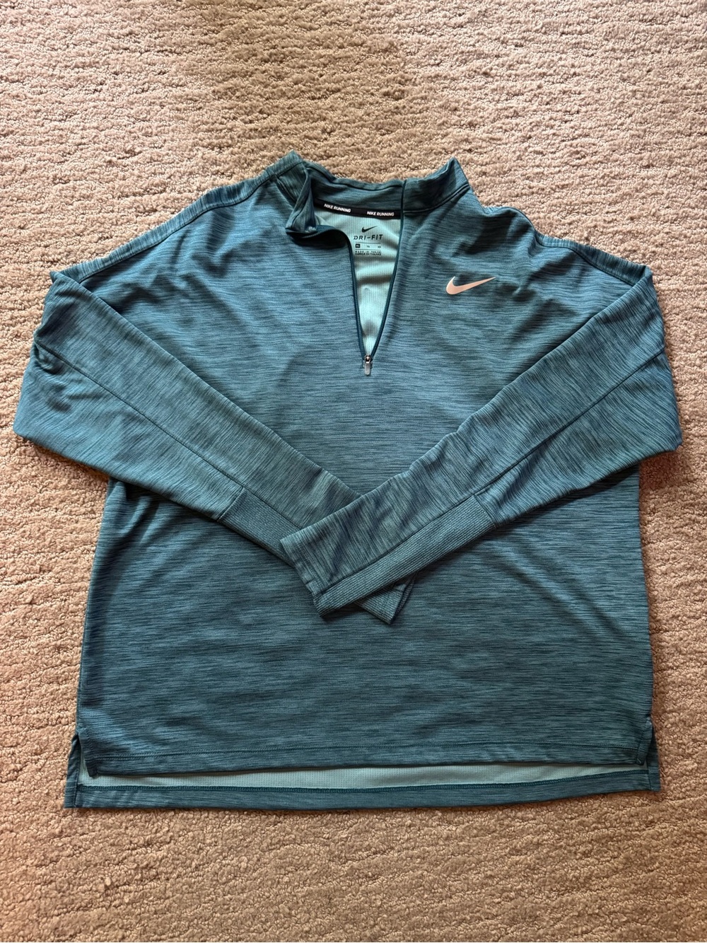 Nike Women’s Teal Quarter-Zip Lightweight Pullover